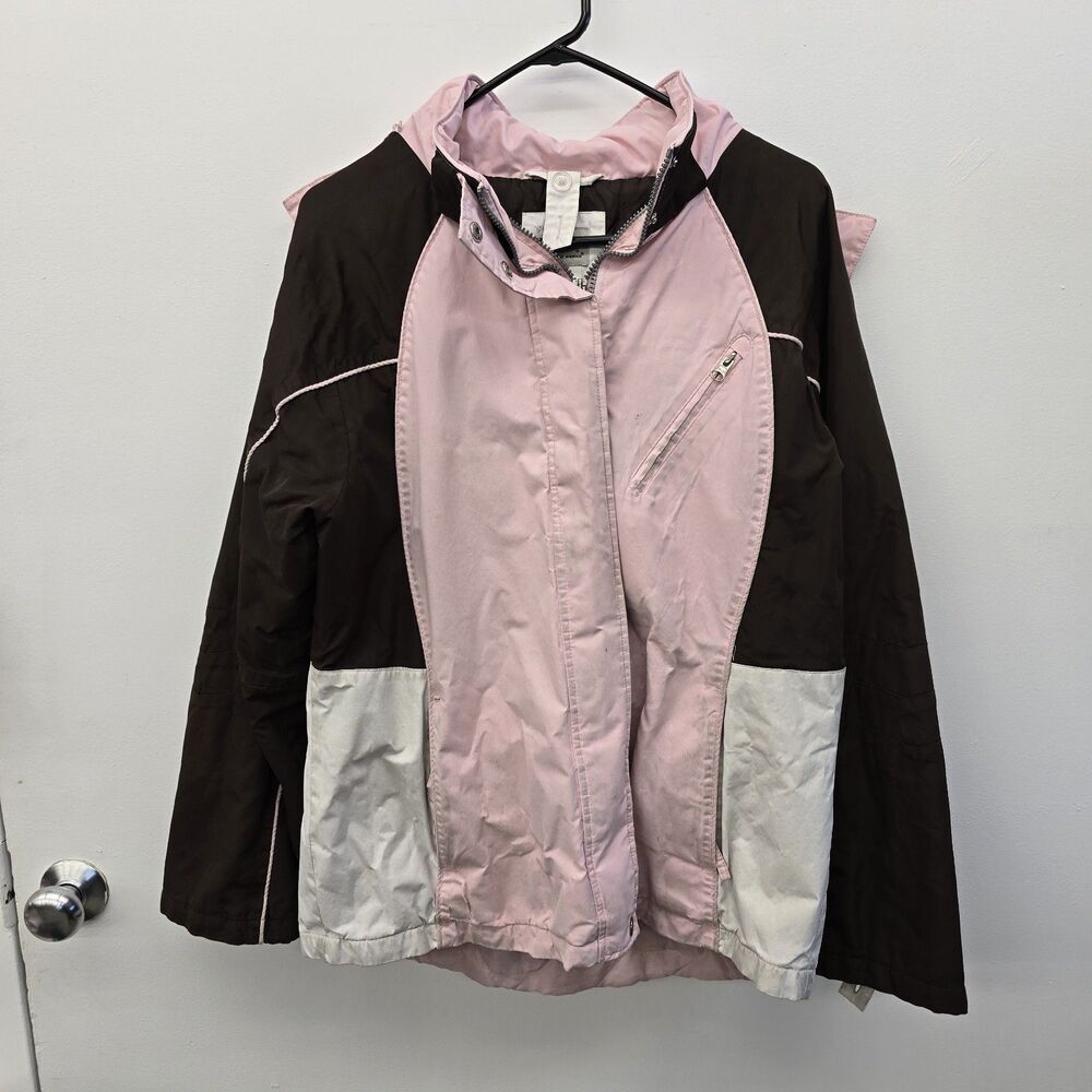 Athletic Works Womens Jacket Coat Size Large 12/14 Pink & Brown